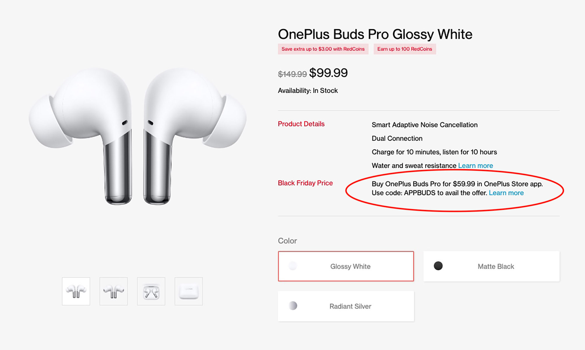 OnePlus Buds Pro Black Friday