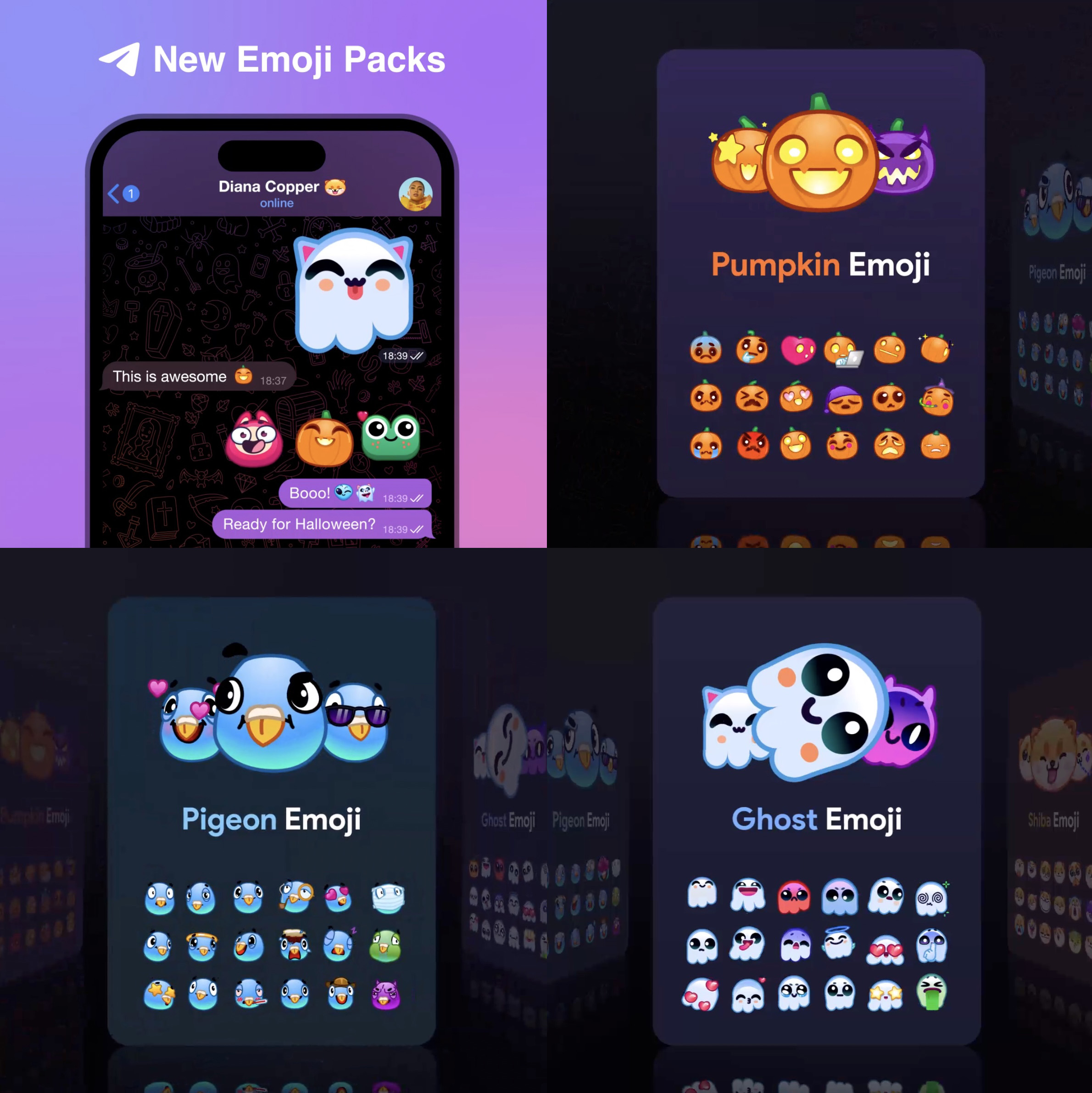 Paquetes de emojis de Telegram