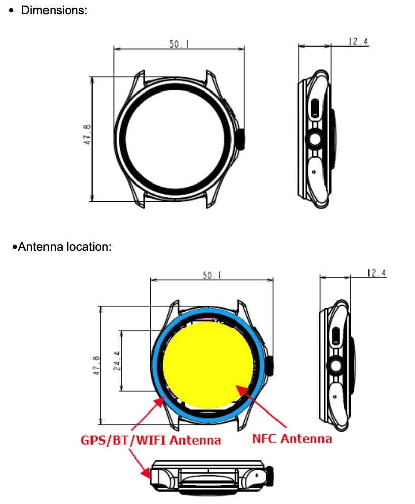 Mobvoi TicWatch Pro 5 Dimensiones