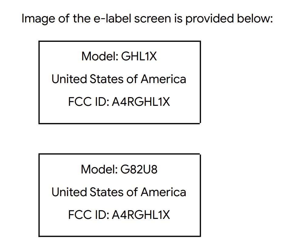 Pixel 7a Model Numbers