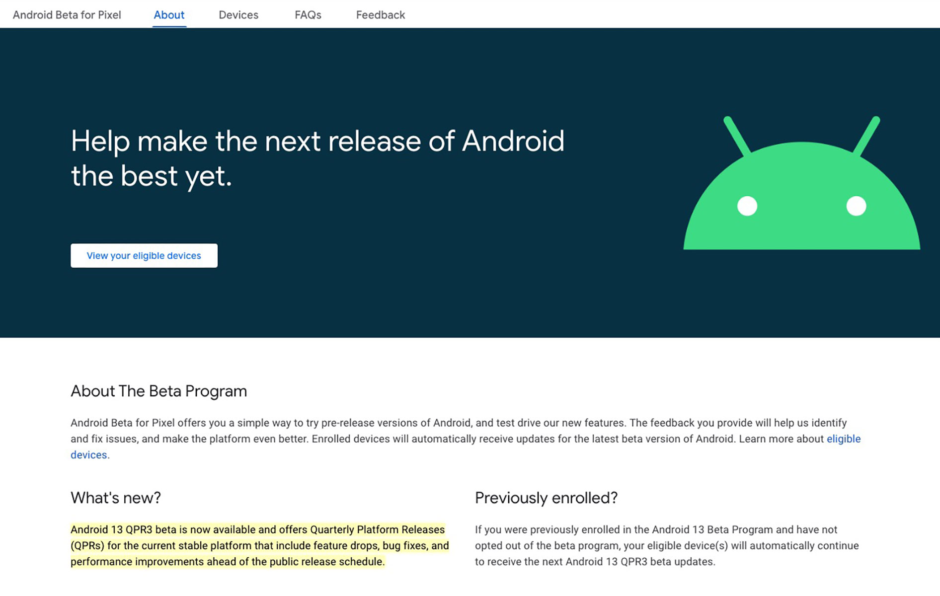 Actualización Beta De Android 13 Qpr3