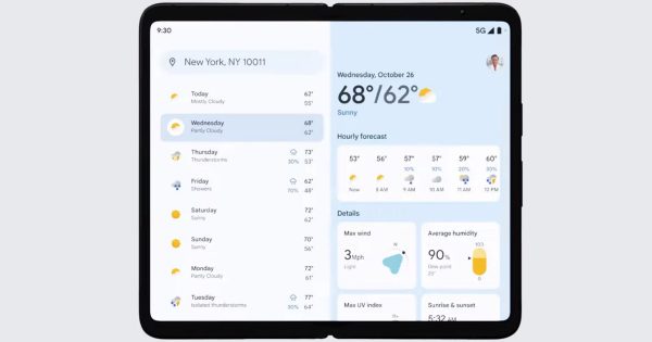 De nieuwe Google Weather-app ziet er officieel en binnenkort uit