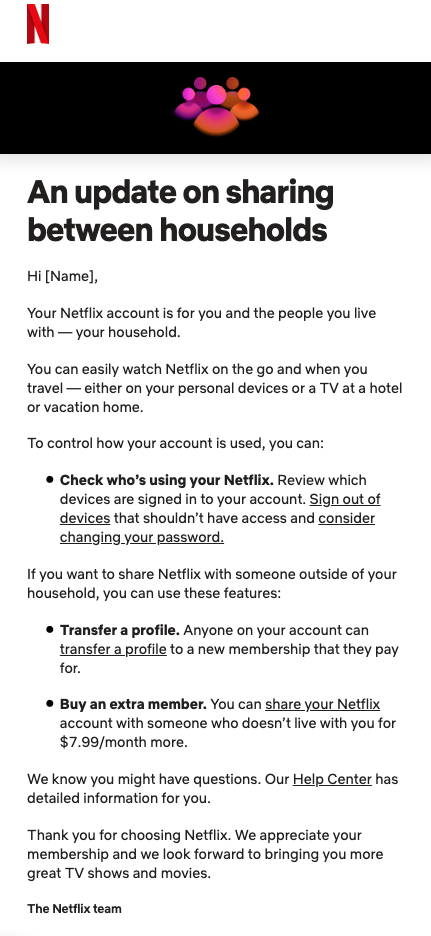 Adding Extra Members to Your Netflix Account Costs $8 a Pop