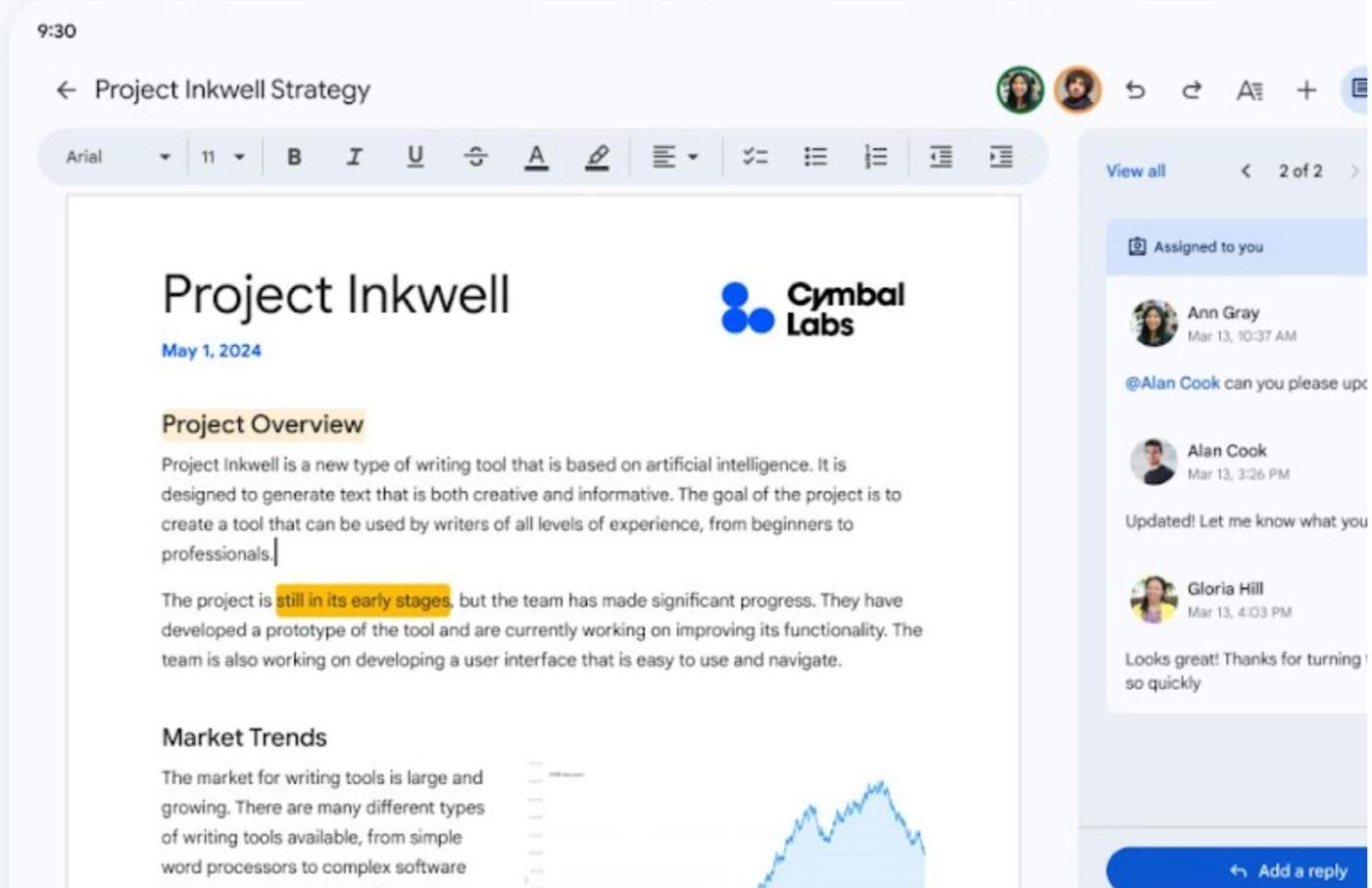 Google Docs, Sheets, and Slides Apps Get UI Update