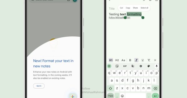 Rejoice, Google Keep Gets Text Formatting - Vimarsana News