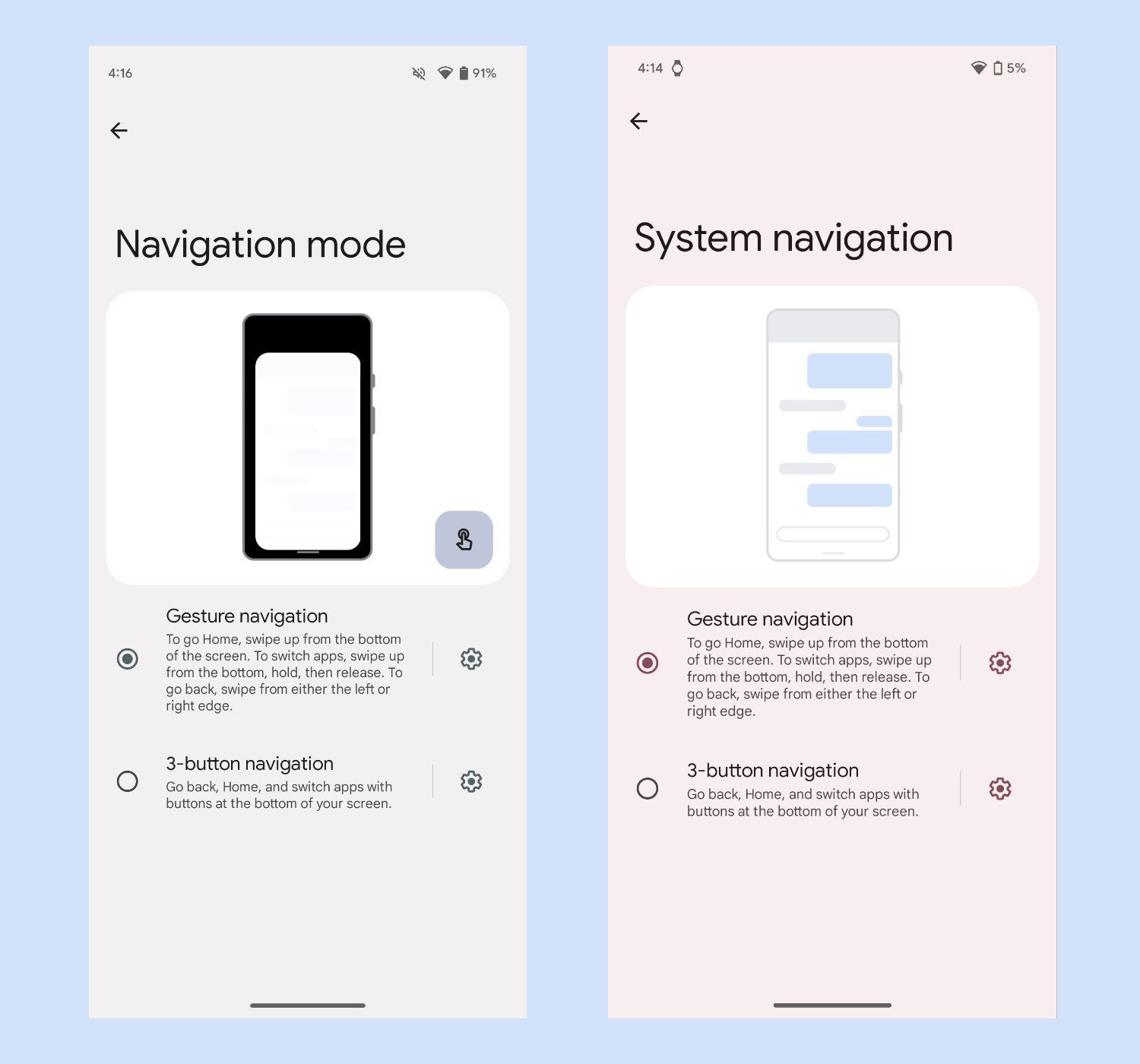 Pixel Gestures or 3-Button Navigation