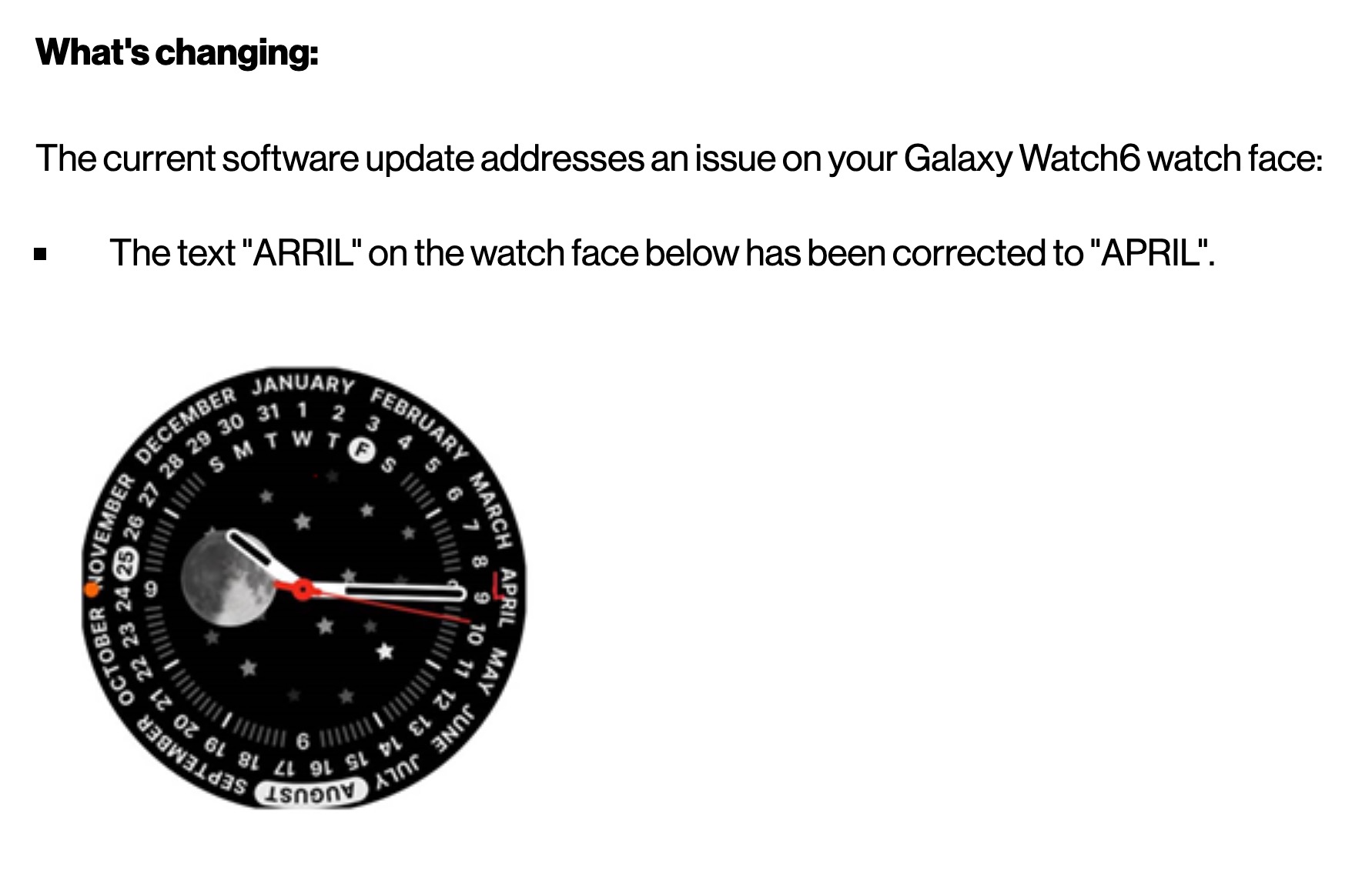 GALAXY WATCH 6 UPDATE