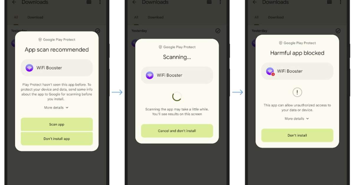 Google Play Protect Getting Real-Time App Scanning
