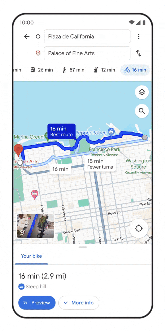 Google Maps در حال دریافت به‌روزرسانی عمده با تعداد زیادی در داخل