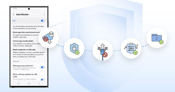 Auto Blocker سامسونگ بدافزار Puny را از بین می برد