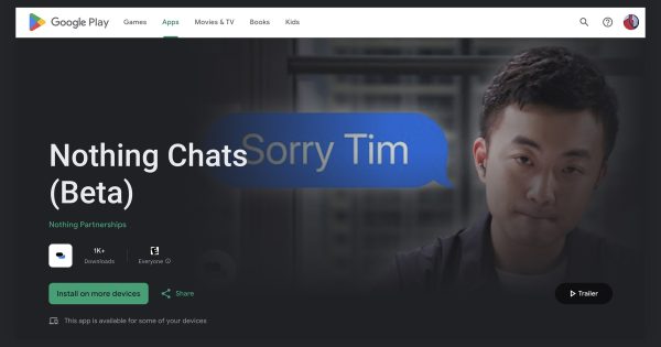 Nothing Chats در تست امنیت رد می شود Nothing Chats در تست امنیت رد می شود