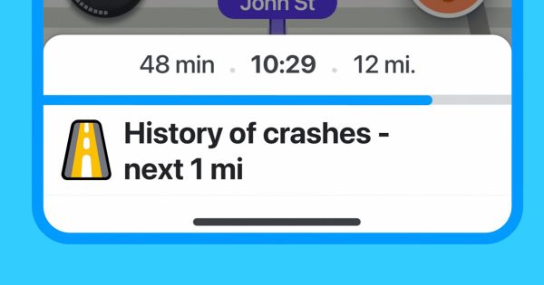 Waze ویژگی بالقوه نجات دهنده “هشدارهای تاریخچه تصادف” را اضافه می کند