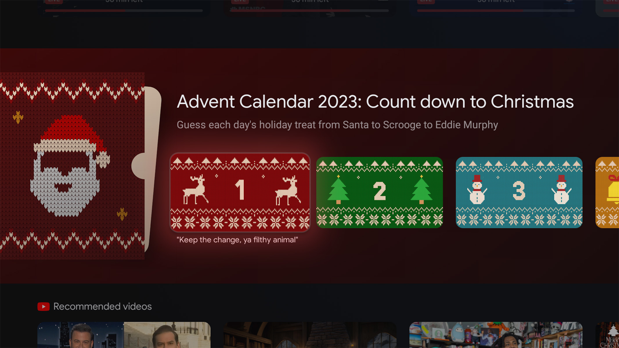 Google TV Advent Calendar