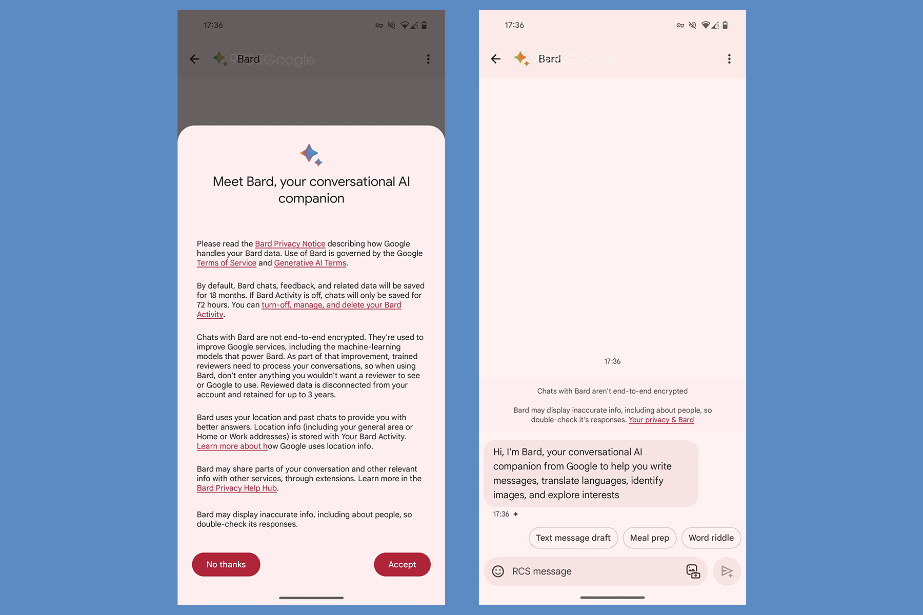 Bard Inbound برای Google Messages برای کمک به نوشتن، ترجمه مکالمات Bard Inbound برای Google Messages برای کمک به نوشتن، ترجمه مکالمات