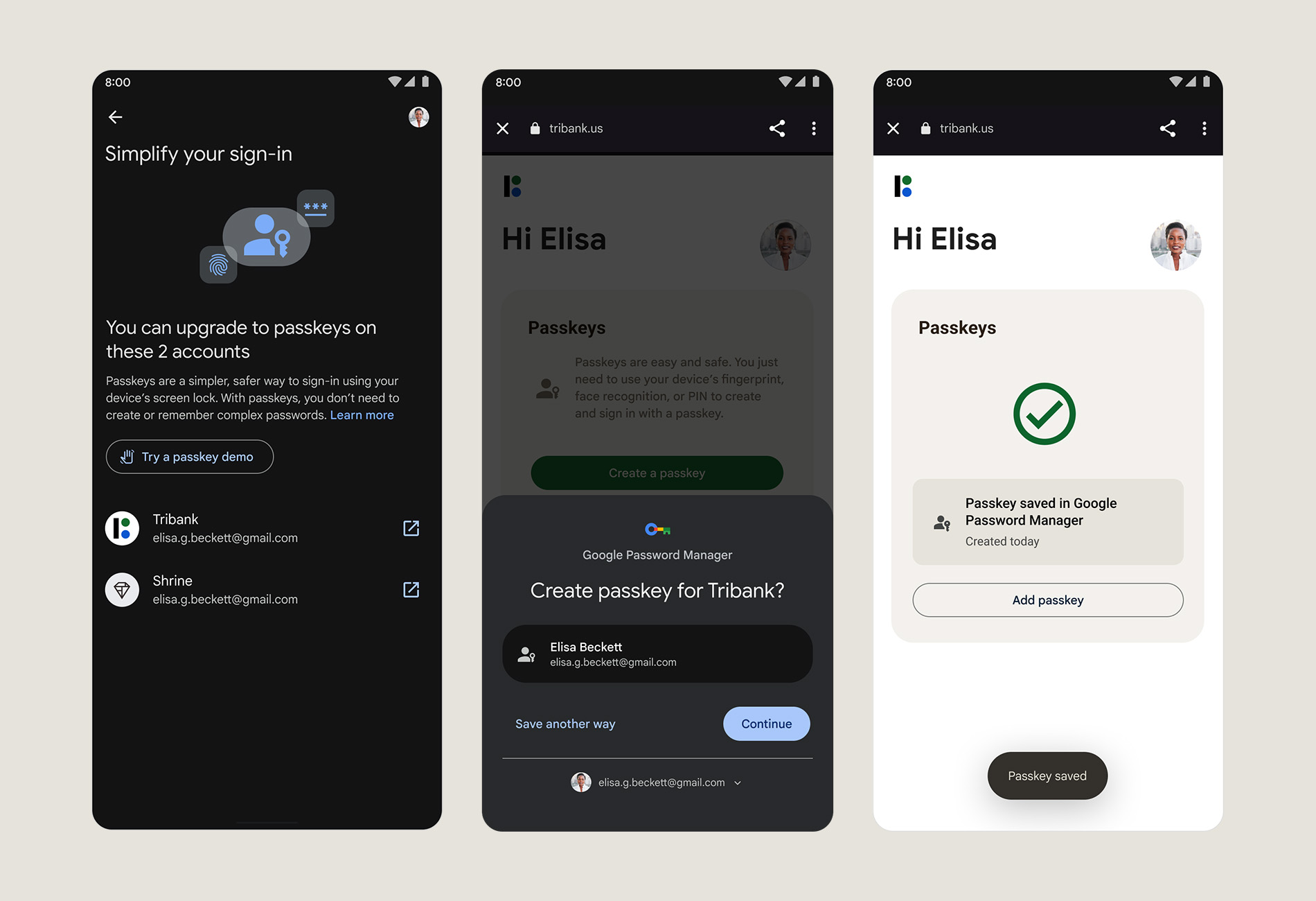 Google Pixel - Passkeys vs Passwords