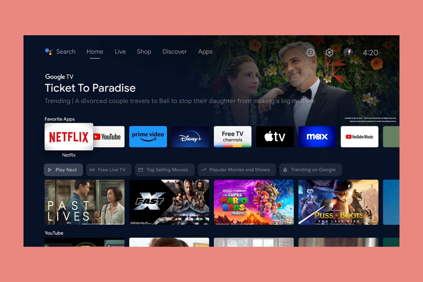 Android TV Users Get New Quick-Access Row