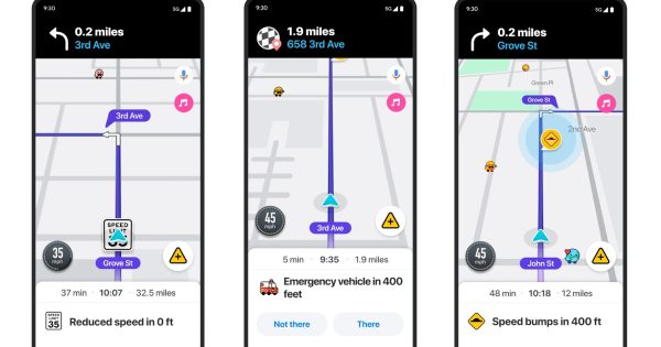 Waze مجموعه ای از ویژگی های جدید، هشدارها را دریافت می کند Waze مجموعه ای از ویژگی های جدید، هشدارها را دریافت می کند