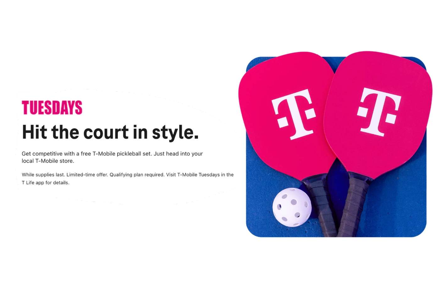 T-Mobile Has Free Pickleball Sets Today