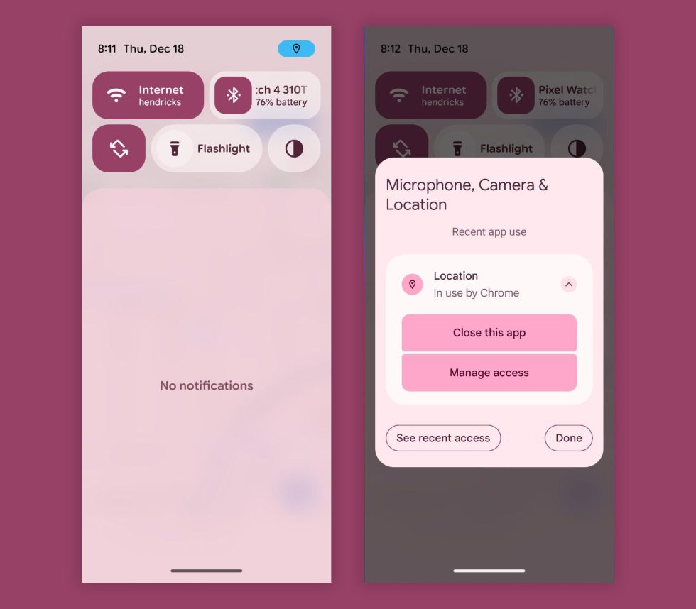 Android 16 Location Apps Ping