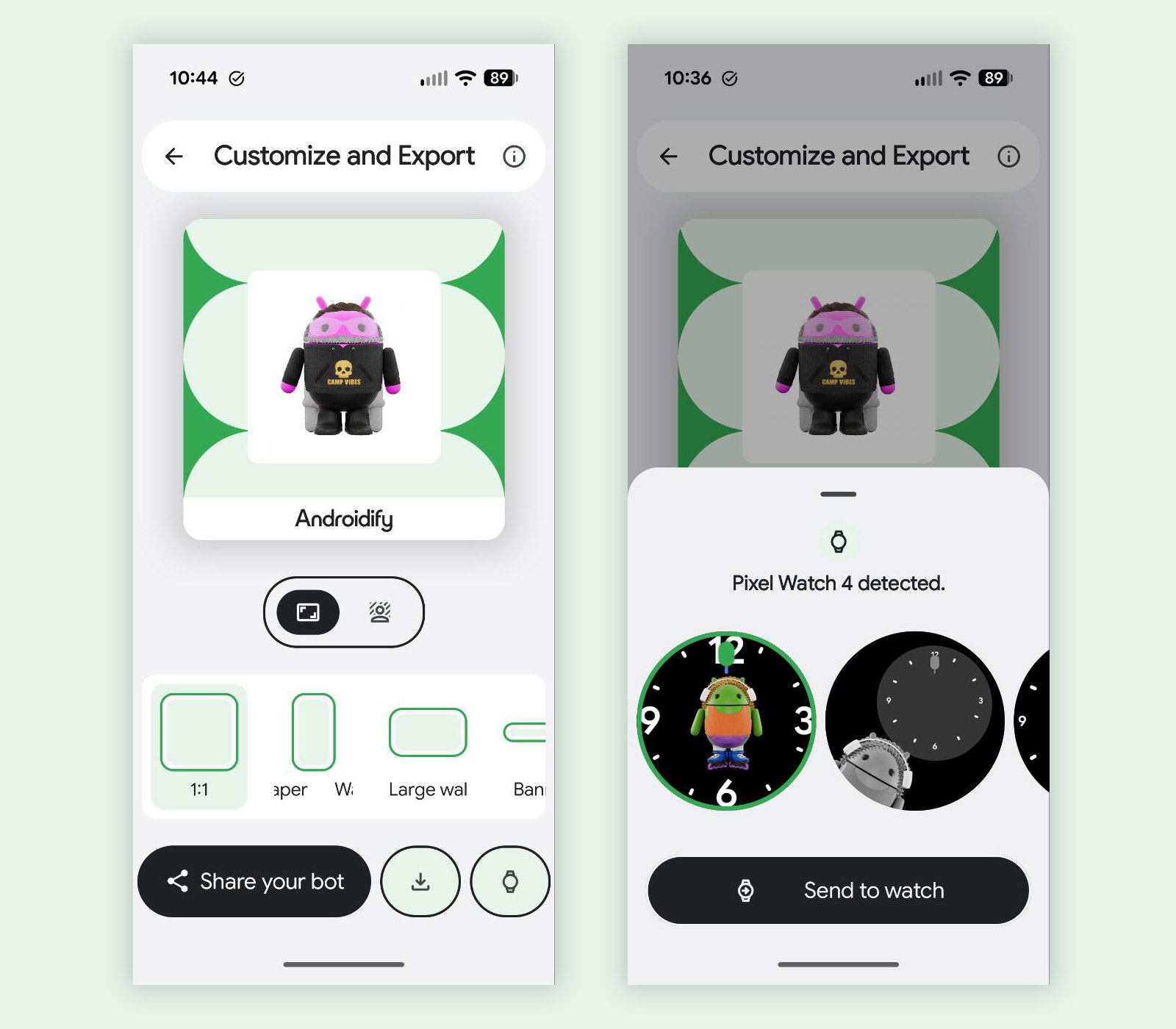 Androidify Wear OS Watch Face