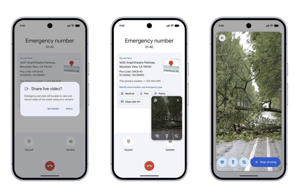 Emergency Live Video on Android