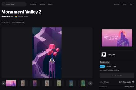 Monument Valley 1 and 2 are Free on Epic Games Store
