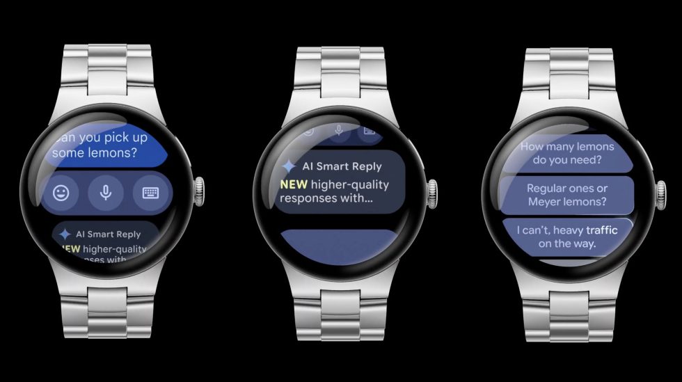 Pixel Watch Smart Replies