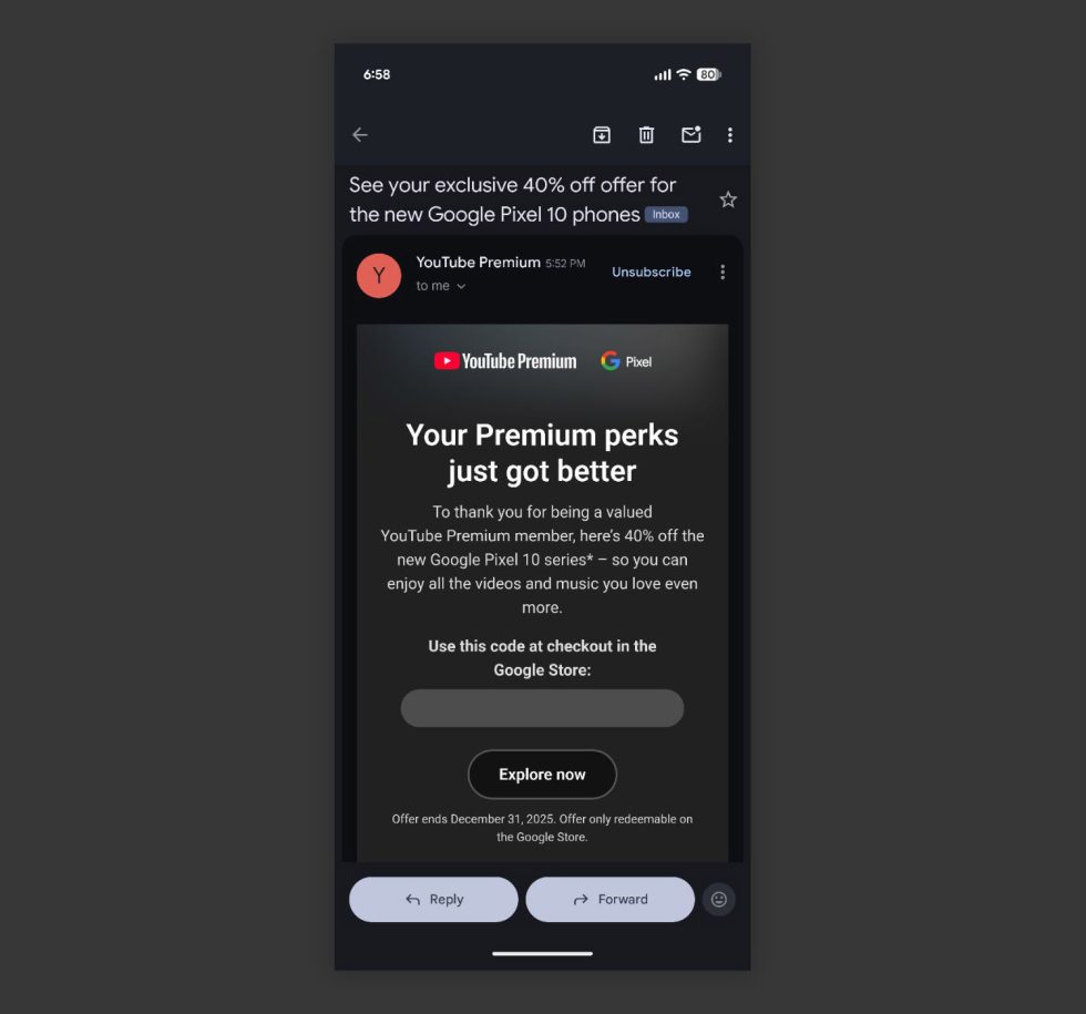 YouTube Premium Kicking 40% Off Pixel 10 for Subscribers