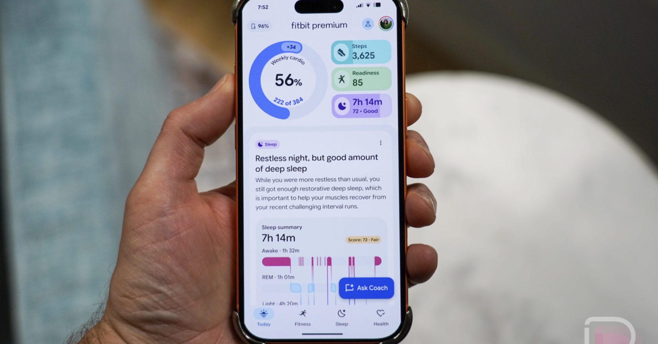 Fitbit’s New Personal Health Coach Arrives on iOS