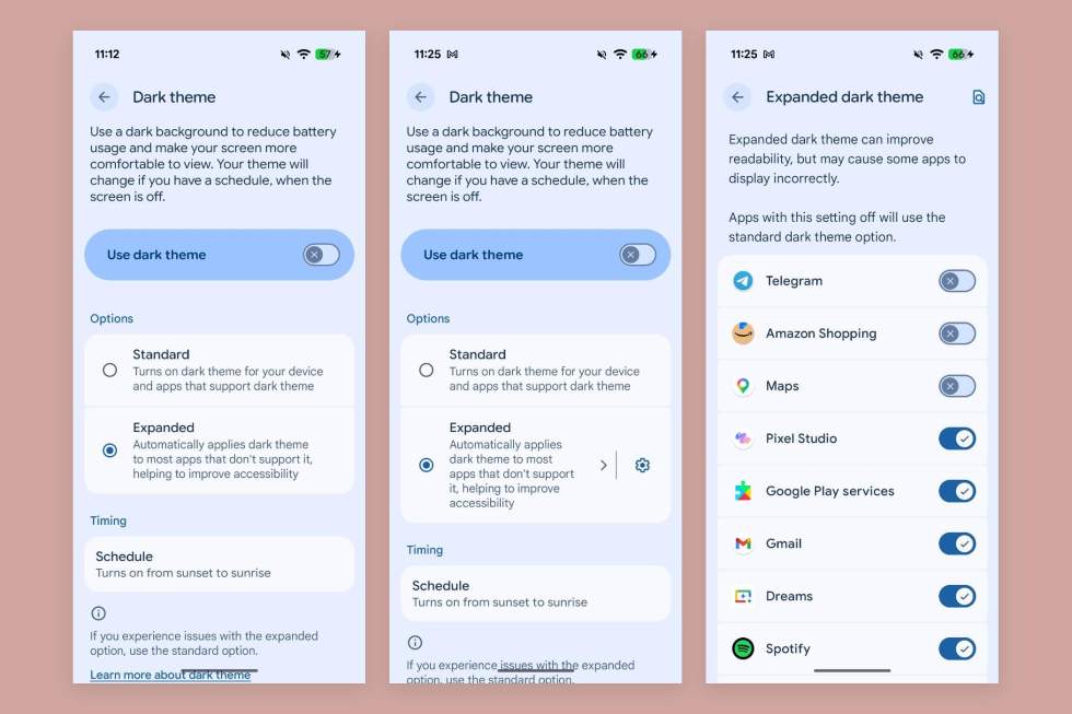 Android 17 Expanded Dark Theme