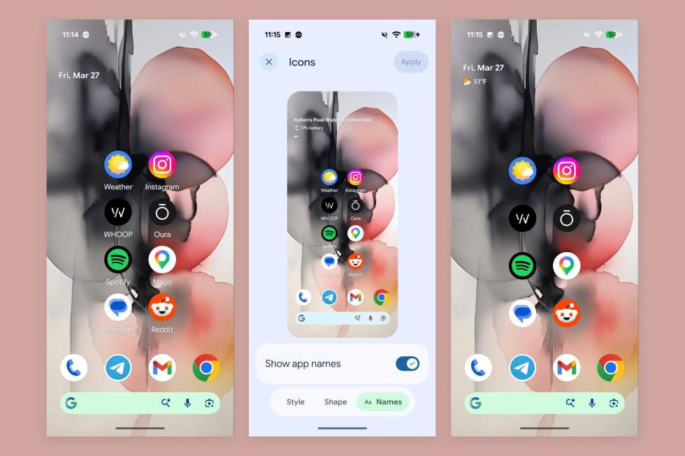 Android 17 Hidden Names Pixel Launcher