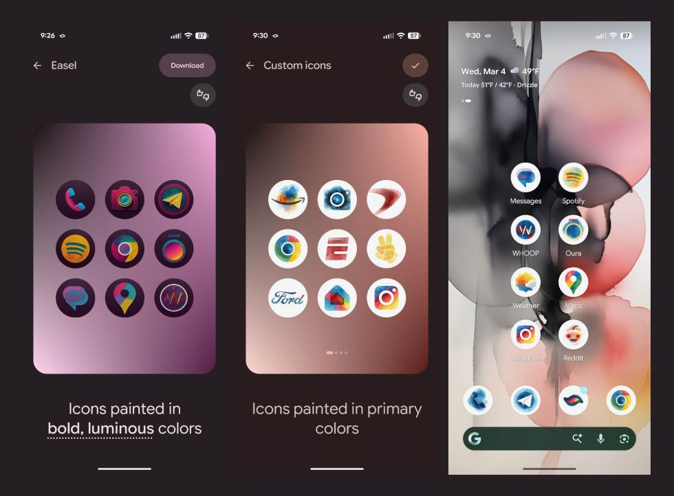 Google Pixel Custom icons