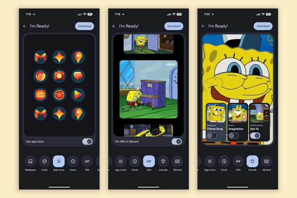 Pixel Theme Pack - Spongebob