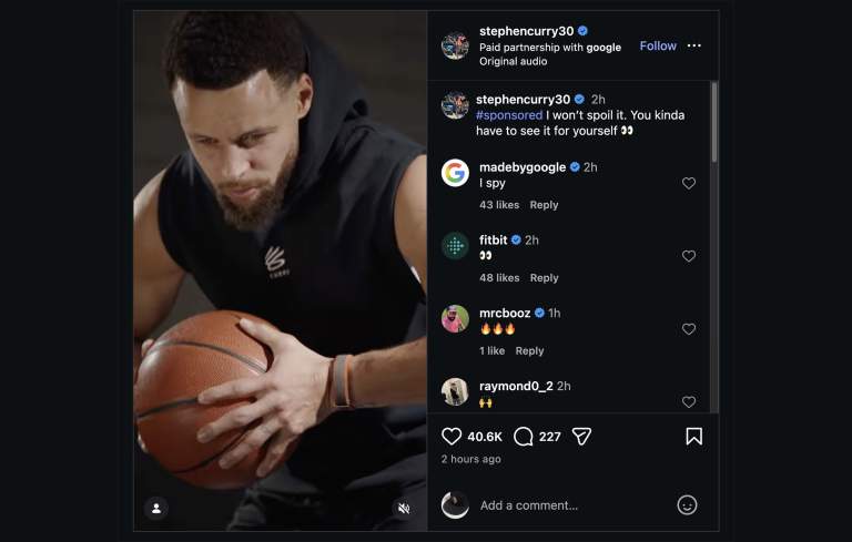 Steph Curry - Fitbit New Device copy