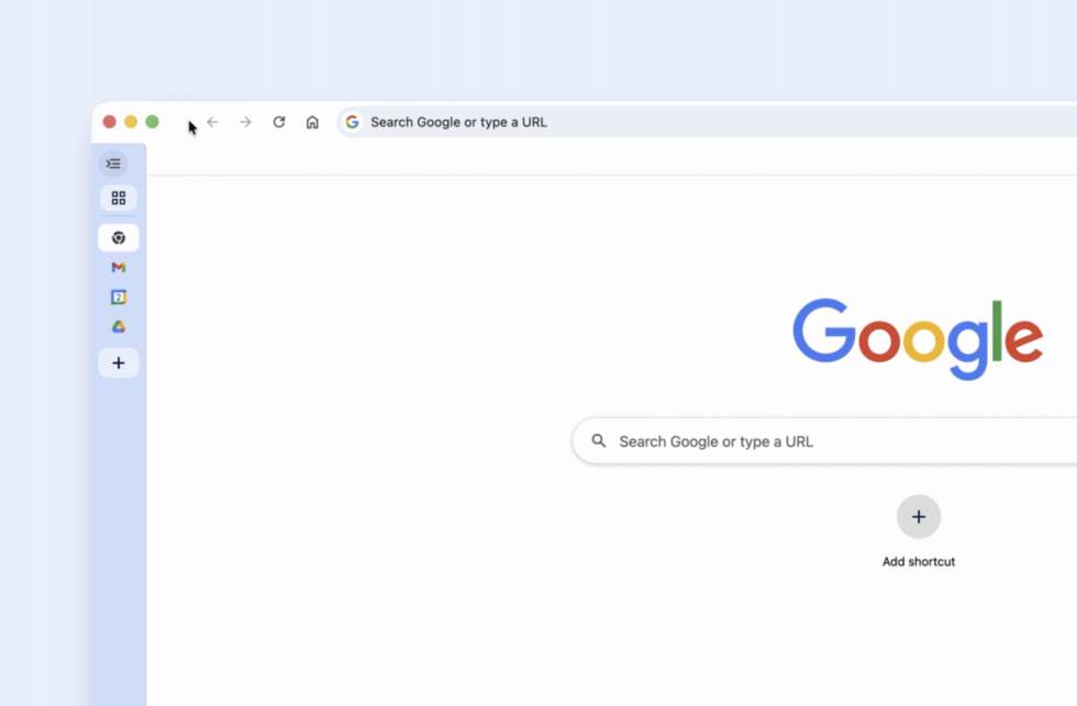 Chrome Vertical Tabs - Small