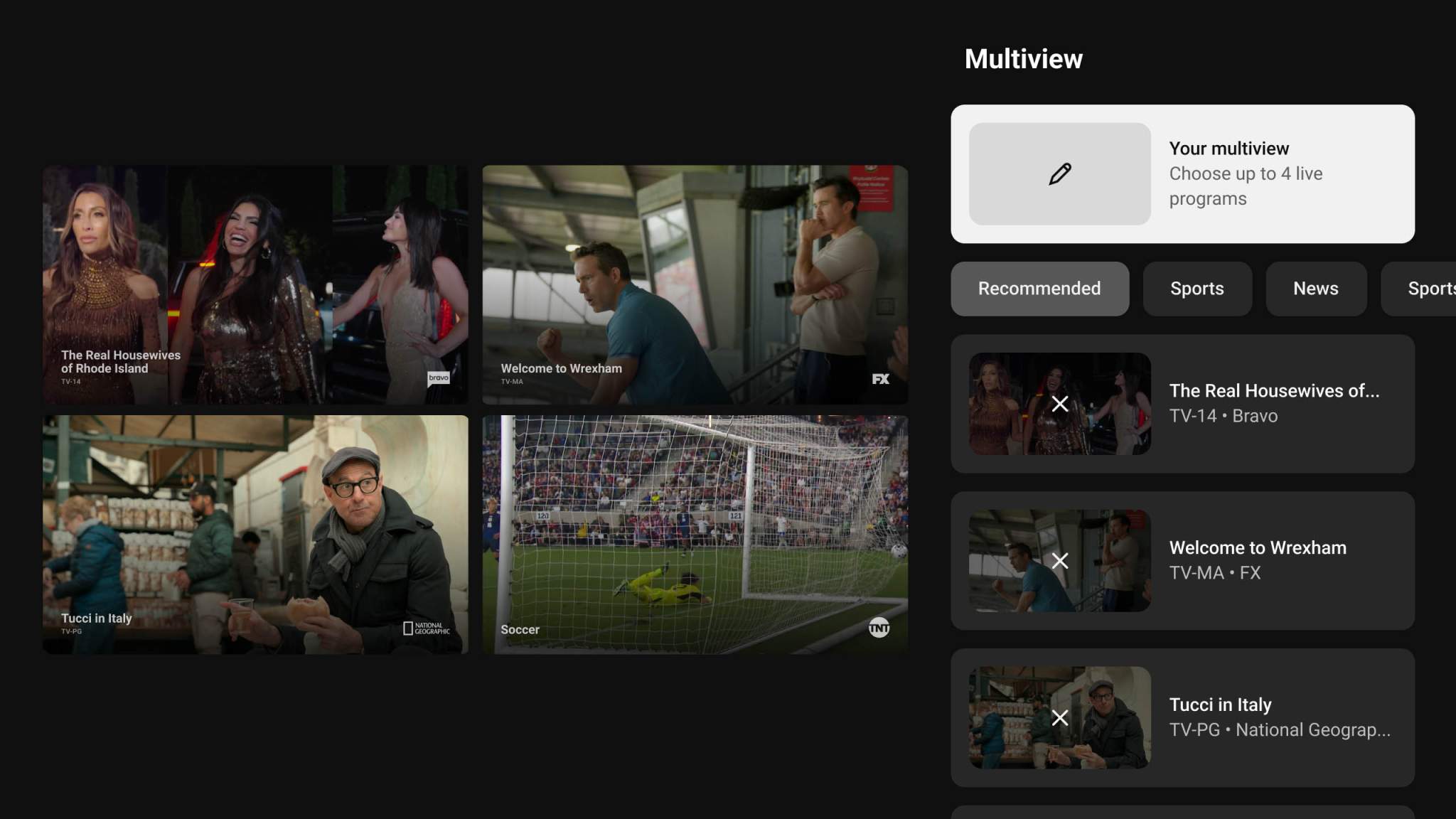 How to Setup YouTube TV Multiview (Custom)