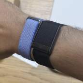Fitbit Air vs. WHOOP Size Comparison