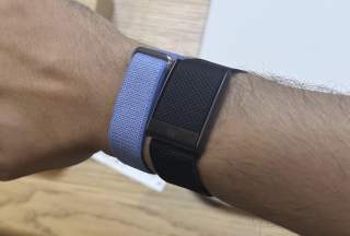 Fitbit Air vs. WHOOP Size Comparison