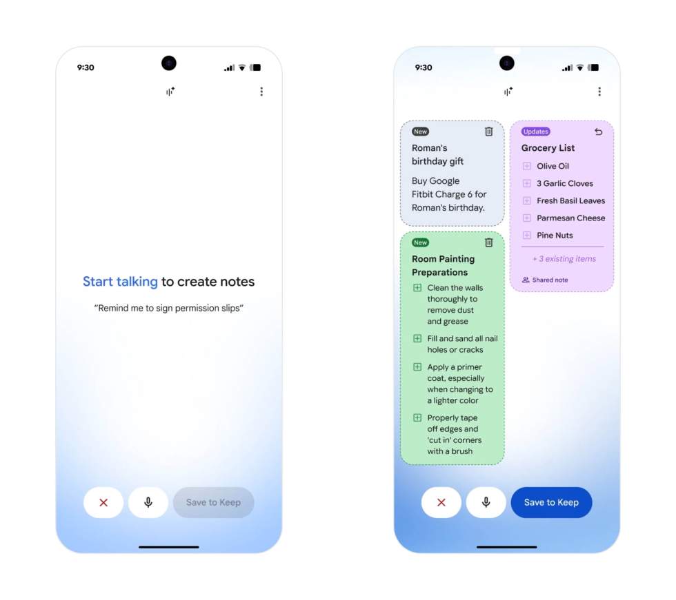 Google Keep Live