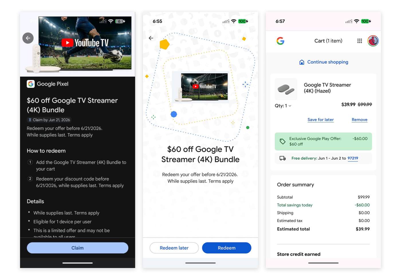Google Play has 60% Off Google TV Streamer Codes for You