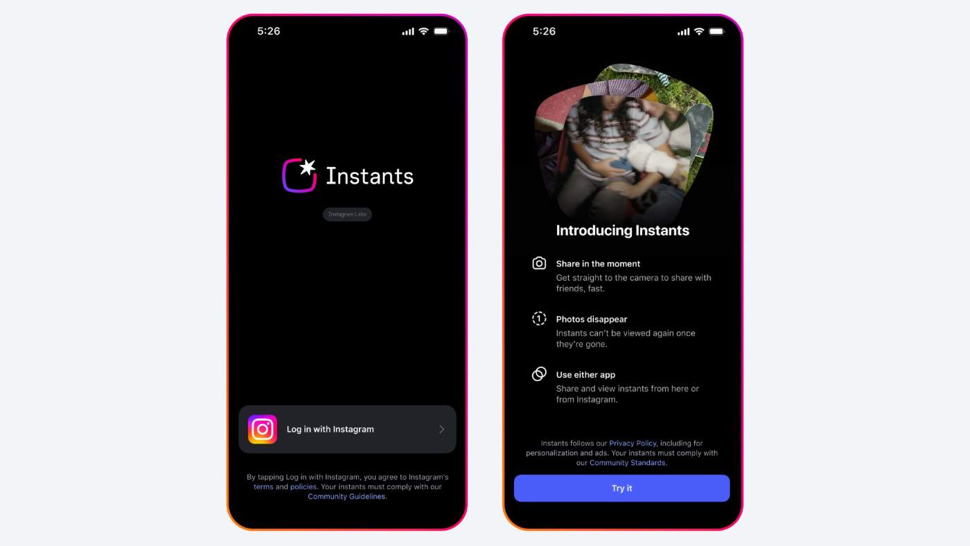 Instagram Instants, Meta’s Snapchat Replacement