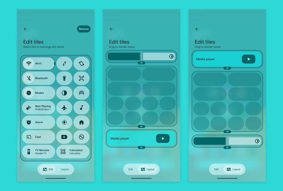 Android 17 - Quick Settings Layout Change