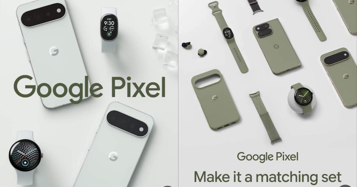 Pixel 11 与神秘谷歌可穿戴设备同框