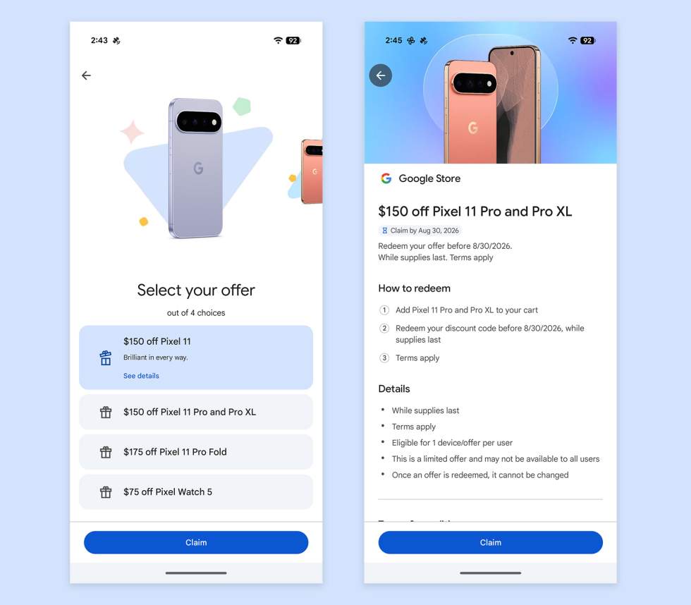 Google Play - Pixel 11 deal with Play Points