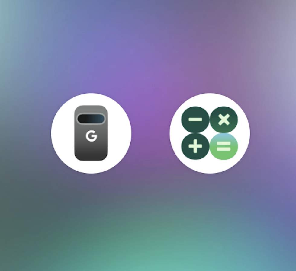 New Pixel icons - Calculator and My Pixel