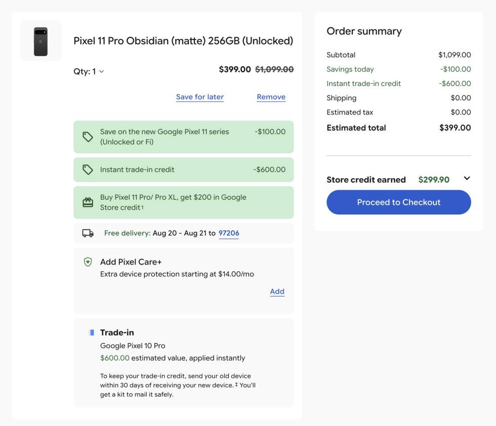 PIXEL 11 PRO PRE-ORDER DISCOUNTS