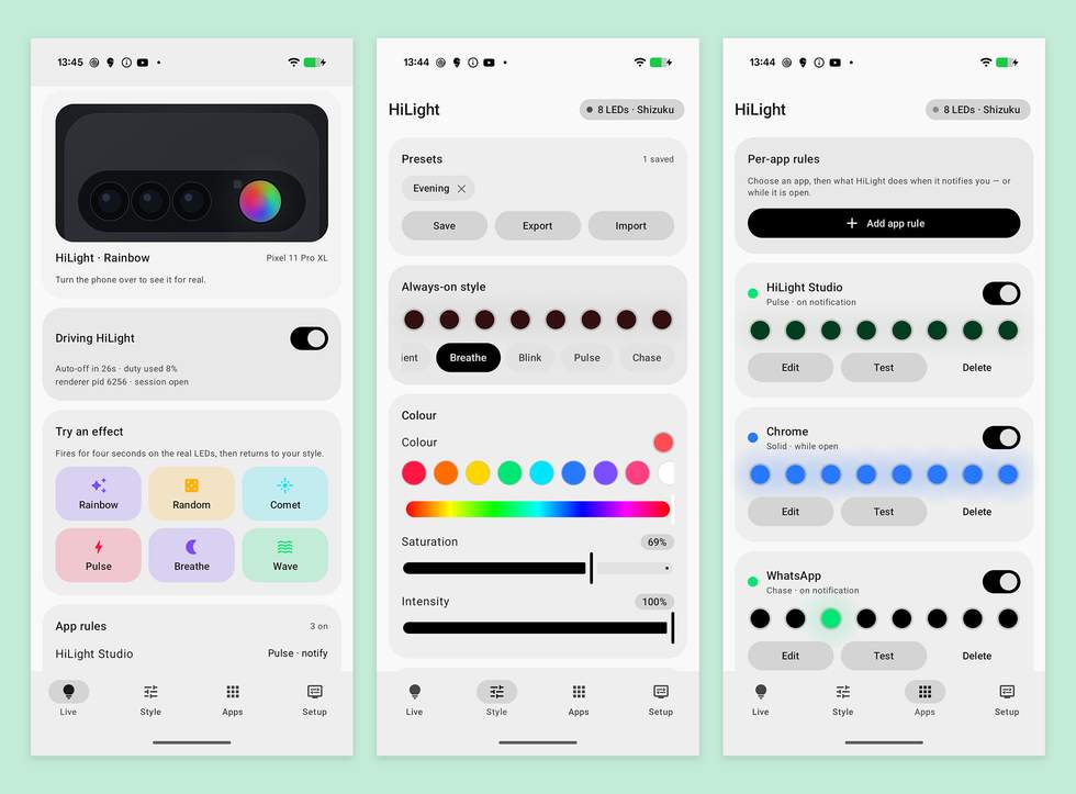 Pixel 11 Pro - HiLight Studio app
