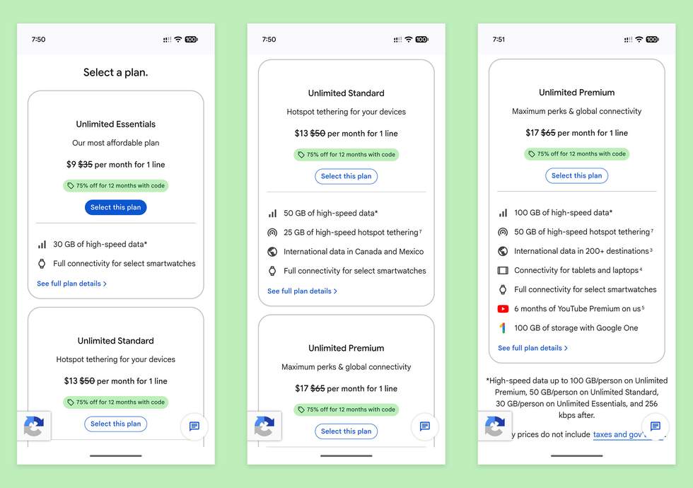 New Google Fi 75% off deal