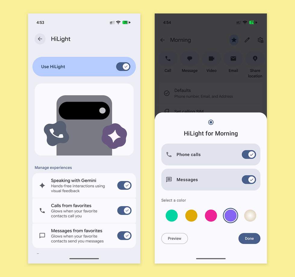 New Pixel 11 HiLight Features - Messaging