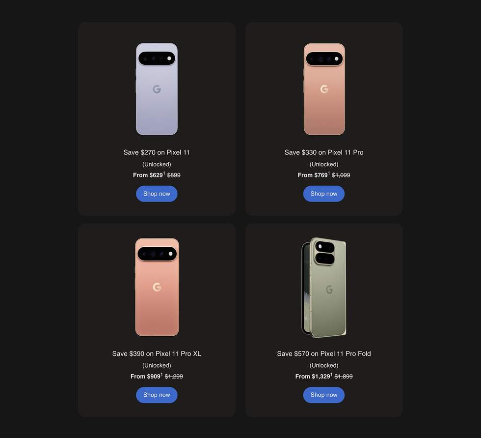 30% off Google Pixel 11 Pro deals